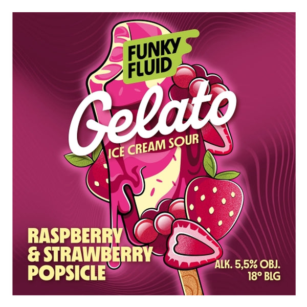 Funky Fluid: Gelato: Raspberry Strawberry Popsicle
