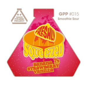 Glass Pyramid: Freshly Squeezed: Banana + Strawberry + Vanilla