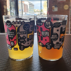Dead Crafty Branded 18oz Tubo Glass