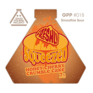 Glass Pyramid: Freshly Squeezed: Honey Cherry Crumble Cake